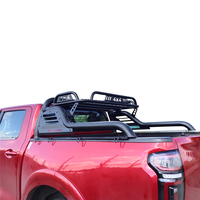 Barra Antivuelco Deportiva de Acero de Alta Resistencia Texturizada en Negro Ajustable 4x4 para Camionetas Universales