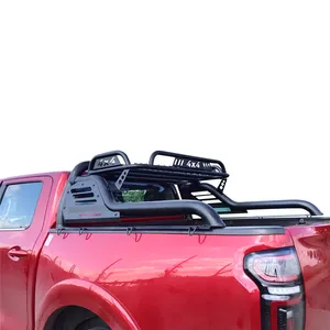 Heavy-duty Textured Black Adjustable 4x4 Truck Parts Anti Sport Bar Roll Bar Sport Bar For Universal Truck