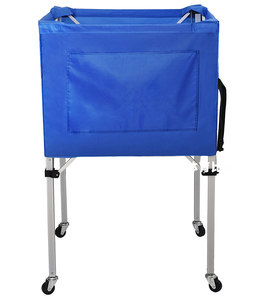 Stainless Steel <b>Foldable</b> Portable Ball <b>Cart</b> for Loading Football Basketball Volleyball - Product Image 2