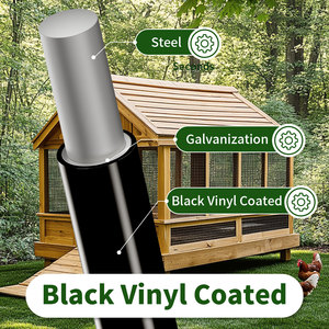 Black PVC Coated 16 Gauge Welded <b>Wire</b> <b>Mesh</b> Fence 2 Inch X 3 Inch Garden Border Animal Barrier 48inch 50 ft Roll Model USSXCN-034 - Product Image 3
