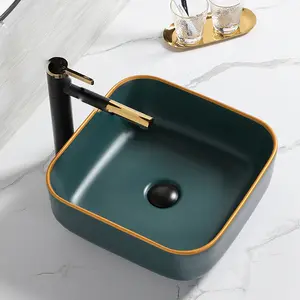 Prezzo basso fine quality fashion style Hotel Vanity Basin vanity cabinet lavamanos bagno lavabo da appoggio in ceramica in vendita