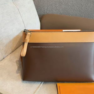 Bolso de Mano de Lujo para Hombre, Diseño Vintage, Pequeño, de Piel Sintética, con Cierre de Cremallera, para Cosméticos - Product Image 4