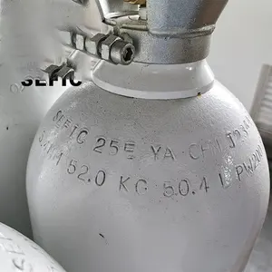 20L 40L 47L 50L 200bar Werkseitig kosten günstige Hochdruck-Helium flasche O2 Stickstoff Kohlendioxid Argo Gasflasche mit Ventil