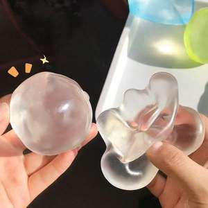 Boule anti-stress en cristal d'huile de coco, transparente, style vaseline, compressible, moulable et non-rétractable - Product Image 3