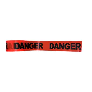 Customized Printed Yellow Safety Caution Barrier Non-adhesive PE Warning Tape