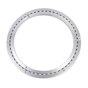Aleación de aluminio redonda bola completa perezoso <span class=keywords><strong>Susan</strong></span> 360 grados rodamiento giratorio de alta resistencia placa giratoria de retorno de memoria de retorno automático - Product Image 5