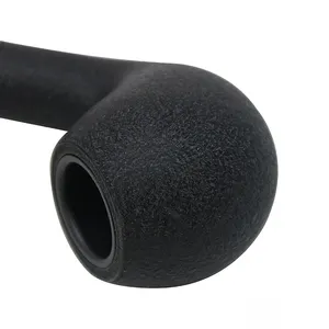 Mettle tubo de fumo, novo comprimento de 12.5 cm, mais barato, esmalte, preto curvo, mais moderno