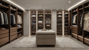 Armario Vestidor Personalizado Vermonhouzz, Sistema de Armario Abierto con Áreas de Colgado Largo y Corto, Gran Capacidad de Almacenamiento - Product Image 5