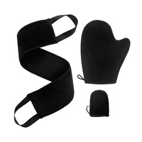 Mitaines de bain en velours doux, Logo personnalisé, personnalisé, double face, éponge imperméable, sans soleil, lavable et réutilisable