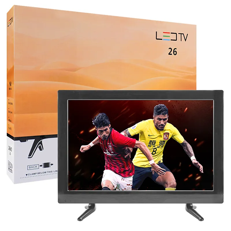 Led tv 26-kırmızı renk kutusu yeni düz ekran tv akıllı 26 inç televizyon led tv uhd lcd led akıllı tv