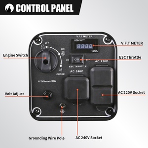 Generador Inverter de Gasolina de 4 Tiempos, Ligero, Silencioso y de Alta Calidad, Portátil para Contratistas en Obras, 220V-230V, Manual - Product Image 3