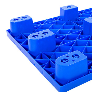 Paleta de Plástico de Nueve Patas con Malla, Plataforma Resistente a la Humedad para Almacén, Logística de Supermercado, Tapete de Apilamiento de HDPE Inyectado - Product Image 3