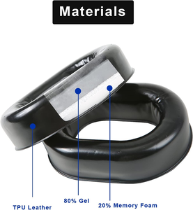 Almohadillas de Gel de Repuesto para Auriculares de Aviación <span class=keywords><strong>David</strong></span> <span class=keywords><strong>Clark</strong></span> Serie H10, Almohadillas/Cojines Especializados para Auriculares - Product Image 5