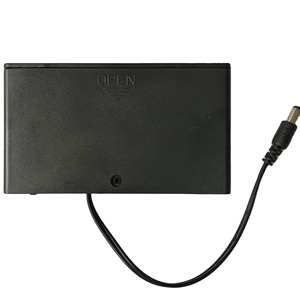 Plástico <span class=keywords><strong>12V</strong></span> 8AA Celdas Caja de batería AA con cubierta Interruptor de encendido y apagado - Product Image 2