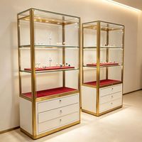 LED-Schmuck- und Uhren-Vitrine Kleiner Schmuck-Kiosk für Luxus-Einkaufszentren Anpassbare Farben Umweltfreundliches Design
