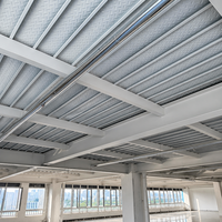 Plaque de plancher en acier galvanisé non coulé pour structure en acier, support de dalle en béton pour mezzanine