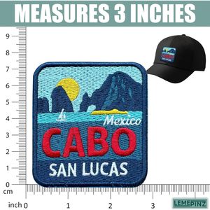 Parche Bordado de Cabo San Lucas de 3 Pulgadas, Termoadhesivo o para Coser, Aplique de Tela para Viajes - Product Image 3