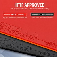 Raqueta de Tenis de Mesa LOKI Kirin K4, 7 Capas de Madera de Álamo, Certificación ITTF, Goma para Principiantes, Niños y Estudiantes