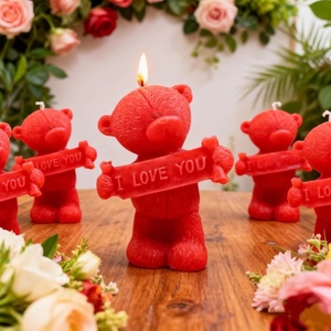 Valentines Day Bear Scented Candle Silicone Mold 3D Mold Silicone Silicone Molds For Decoration Fondant Silicone Mold - Product Image 1