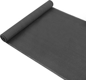 Red de sombra de tela HDPE verde, pantalla de privacidad y polvo para canchas de tenis y jardines, protección contra el viento al aire libre - Product Image 1