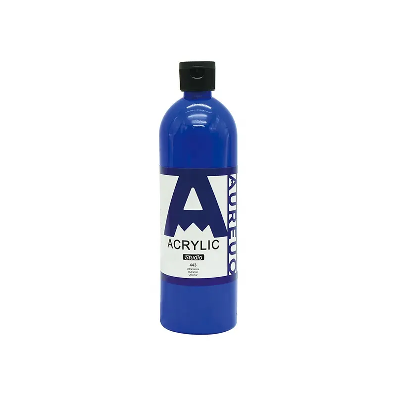 Aucouro 500ml Studio Grade Value Series commercio all'ingrosso facile da mescolare bottiglia per principianti colore acrilico economico