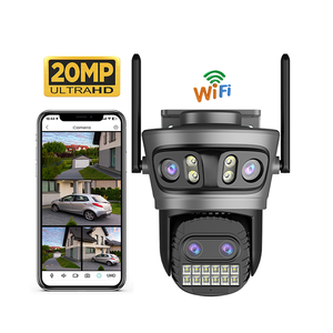 Veezoom 20MP bốn ống kính ngoài trời an ninh tự động theo dõi <span class=keywords><strong>camera</strong></span> CCTV đầy màu sắc tầm nhìn ban đêm âm thanh hai chiều Kết nối Wifi đám mây - Product Image 1