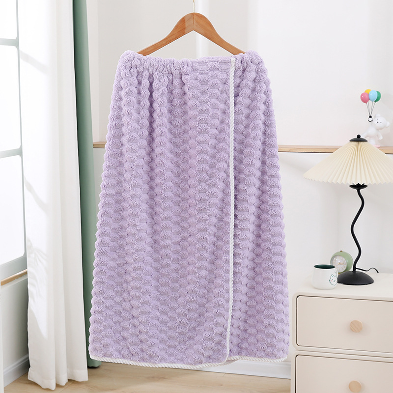 Robe de bain bustier violette