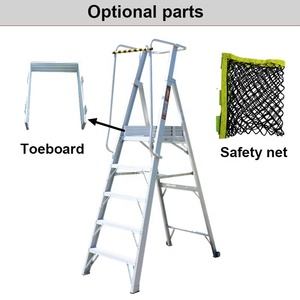 <span class=keywords><strong>EN131</strong></span> Thang Bậc Thang Nền Tảng Hợp Kim Nhôm Với Toeboard Và Bánh Xe - Product Image 2