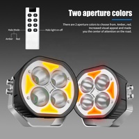 Accesorios para SUV, ATV, UTV y Camionetas, Luces LED Todoterreno para Techo de Camión con Control Remoto, Haz de Inundación y Puntual en Ámbar, Verde y Blanco para Zanjas y Conducción Todoterreno