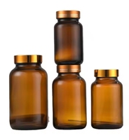 Fabricant digne de confiance 60ml à 500ml Bouteille d'emballage à large bouche Bouteille de capsule Bouteilles de pilules en verre avec bouchons CRC
