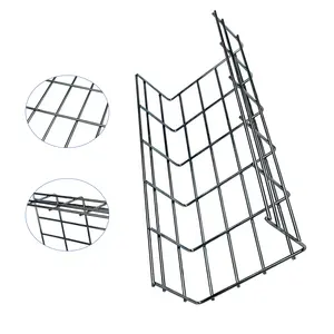 Electrical Supporting Systems Cable Tray Bracket Hot Dipped Galvanized Steel Wire Mesh Cable Tray