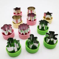 16 Pcs Roestvrij Staal Grote Vlinder Bloem-Vormige Groente, Fruit Cutter, Cookie Decorating Gereedschap