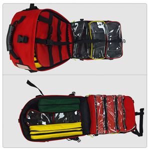 Mochila de Emergencia Personalizada de Fábrica, Botiquín de Primeros Auxilios, Bolsa Médica con Cubierta Impermeable para Supervivencia al Aire Libre, OEM ODM - Product Image 4