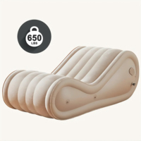 Canapé gonflable automatique avec pompe intégrée, chaise longue gonflable portable, canapé d'extérieur