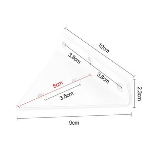 Support Triangle Invisible Partition d'étagère murale Support de panneau de couche à Angle droit fixe - Product Image 6