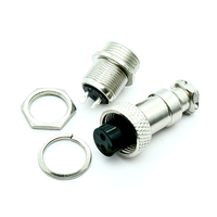 Connecteur de câble Soulin à 2 broches en laiton IP68 pour l'automobile et l'aviation, boîtier en alliage de zinc GX12 pour usage médical et industriel