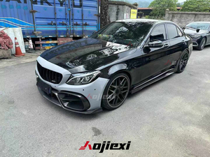 Faldones Laterales de Fibra de Carbono Estilo IMP de Alta Calidad para <span class=keywords><strong>Mercedes</strong></span> Benz W205 <span class=keywords><strong>C300</strong></span> C43 C63 Sedán 2015-2021 - Product Image 3