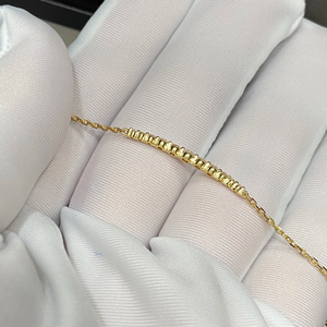 ラウンドシェイプラボ成長ダイヤモンドブレスレットベゼル設定14Kイエロー/ホワイトゴールドHPHT CVDダイヤモンド - Product Image 2