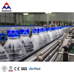 خط إنتاج زجاجات PET الكامل 1000bph بسعر قابل للتخصيص في الصين، ماكينة ملء المياه المعدنية النقية الأوتوماتيكية 3 في 1