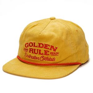 Casquettes Snapback en velours côtelé pour l'extérieur, logo brodé personnalisé, casquettes non structurées à 5 panneaux avec cordon - Product Image 2