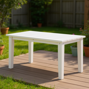 Tavolino da Esterno in Rattan dal Design Contemporaneo per Patio, Terrazza e Giardino - Product Image 2