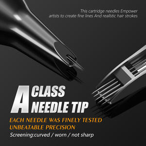 Caja de 20 Piezas de <span class=keywords><strong>Agujas</strong></span> Desechables para Tatuaje 1RL 3RL 5RL 7RL <span class=keywords><strong>5RS</strong></span> RM, <span class=keywords><strong>Agujas</strong></span> de Cartucho para Tatuaje de 0.35mm, Redondas, para Delineado, Sombreado, Curvas y Magnum - Product Image 3