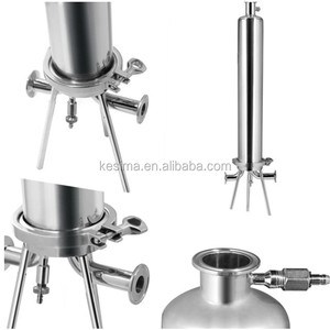 สแตนเลสกรองที่อยู่อาศัยสุขาภิบาลรหัส 7 Electropolished ภายในสุขาภิบาลวาล์วเลือดออก 1/2 ท่อ Barb อะแดปเตอร์ CLAMPS ปะเก็น - Product Image 3