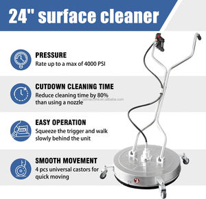24 "nuovo trasduttore ad ultrasuoni idropulitrice pulitore di superficie per passi carrai marciapiedi ponti pulizia - Product Image 2