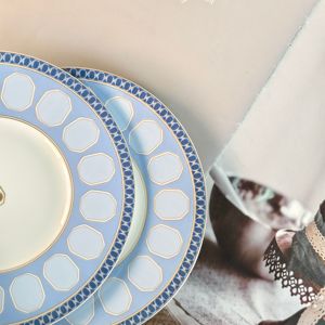 Nuevo Juego de Tazas de Café Reutilizables Ecológicas de Porcelana Azul de Lujo Europeo con Asa para Regalos Comerciales - Product Image 6