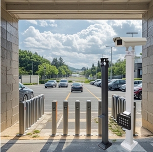 駐車監視ブラケット列ナンバープレート認識ゲートモニタリング厚く垂直ポールカメラ取り付け - Product Image 4