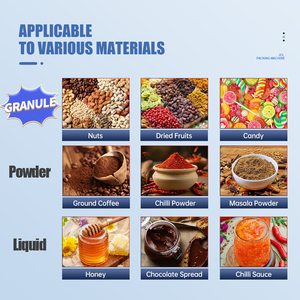 Tự động hạt điền máy móc đóng gói Đậu lăng ngũ cốc các loại đậu muối 1kg PREMADE dây kéo lớn doypack Túi máy đóng gói - Product Image 4