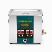 Machine de nettoyage ultrasonique commerciale pour disques vinyles de 15 litres, 53/68/80/100/132 kHz, nettoyeur ultrasonique