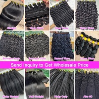 Lots de Cheveux Humains Bruts Kinky Straight Non Traités en Gros, Cheveux Indiens Vierges Naturels à Cuticules Alignées, Extensions de Tissage Yaki