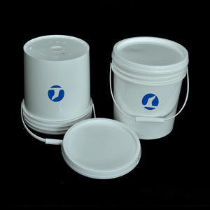 Seau en plastique PE 1/5/<span class=keywords><strong>10</strong></span>/15/20 <span class=keywords><strong>litres</strong></span>, robuste, durable, personnalisable, avec couleurs, seau d'emballage de glace en plastique pour le lait - Product Image 2